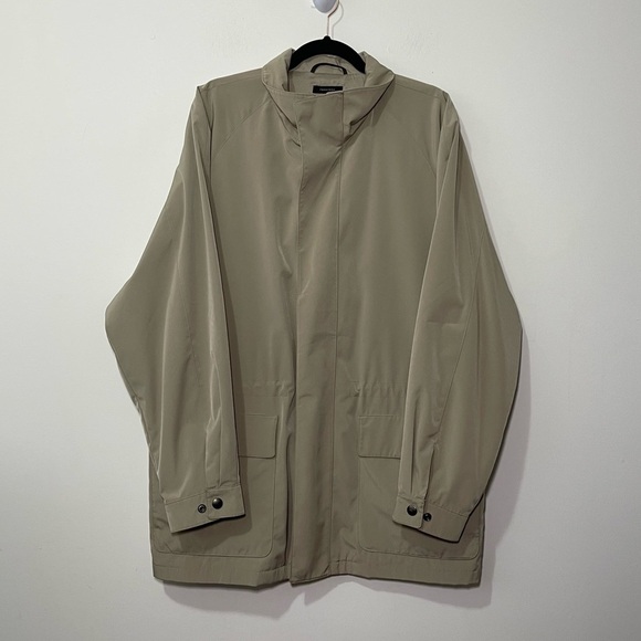 Liz claiborne Men's tan tech spring fisherman casual trench jacket in size L - Picture 1 of 9